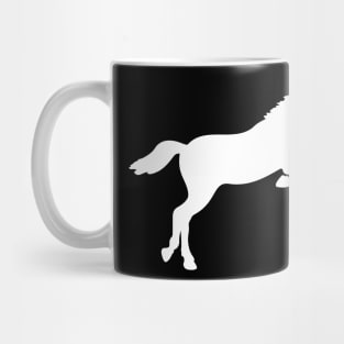 White Horse Silhouette Mug